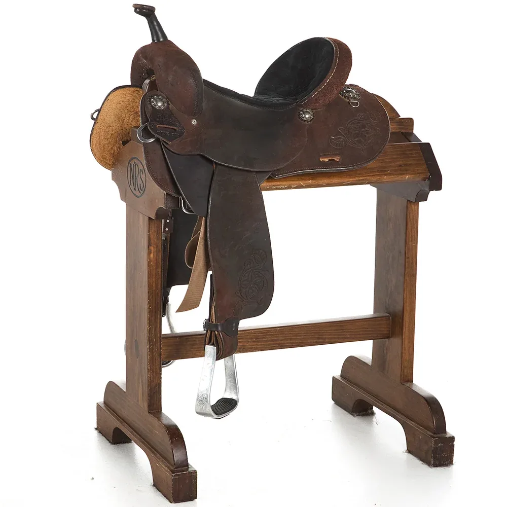 Double J Saddlery Used 14in Barrel Saddle Roughout with 7.5in Gullet