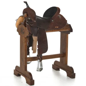 Double J Saddlery Used 14in Roughout Barrel Saddle Padded Seat