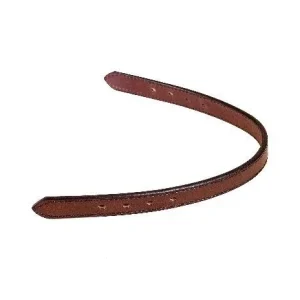 Double/Stitched Track Halter Crown Strap Cob Brn