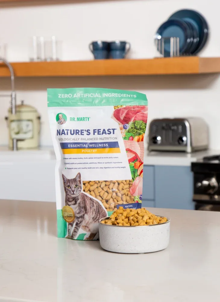 Dr. Marty Nature's Feast Essential Wellness Poultry Freeze Dried Raw Cat Food - Image 2