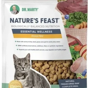 Dr. Marty Nature's Feast Essential Wellness Poultry Freeze Dried Raw Cat Food