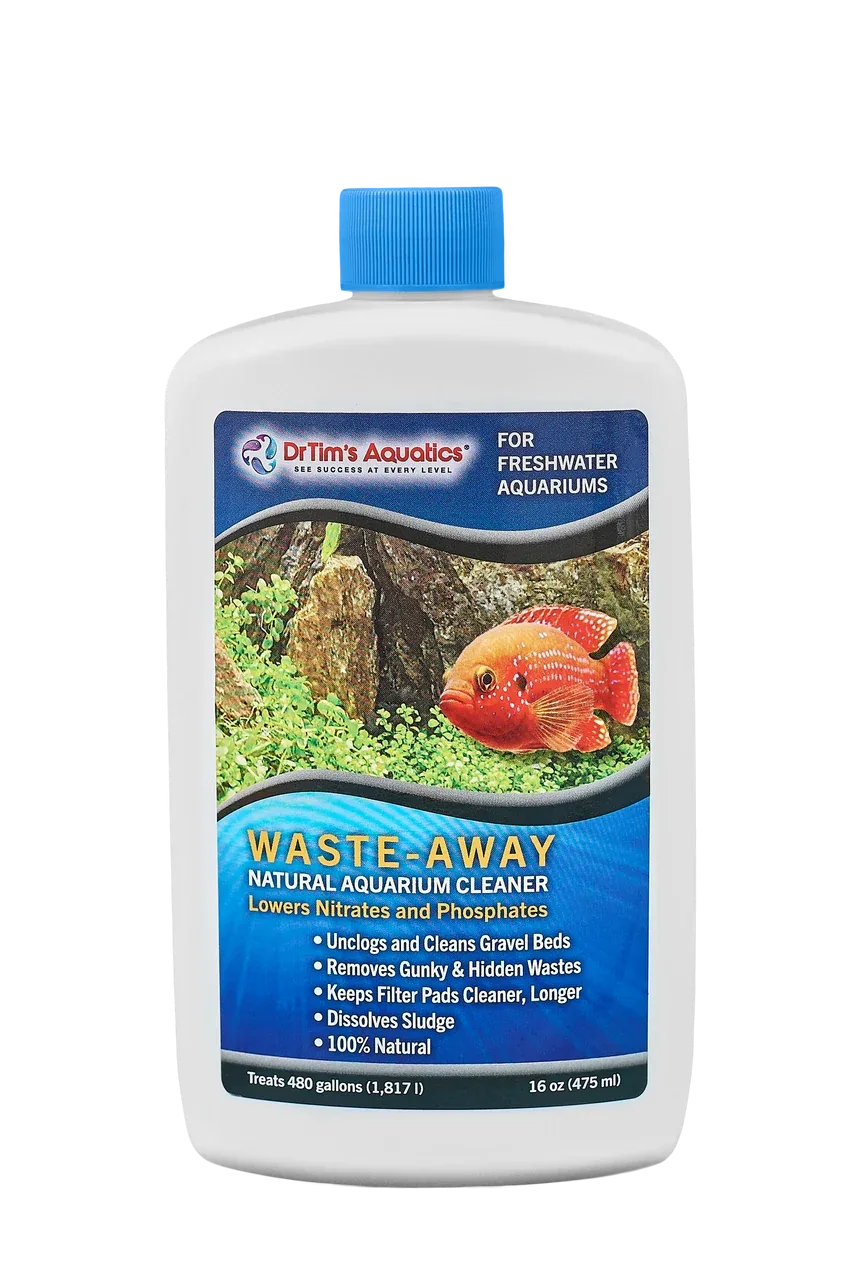 Dr. Tim's Aquatics Waste-Away Natural Aquarium Cleaner for Freshwater Aquarium 16 fl. oz