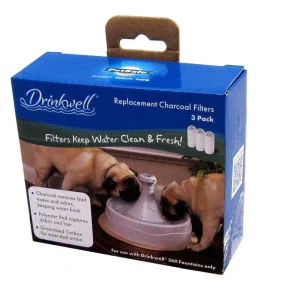 Drinkwell 360 Fountain Charcoal Filters White 3 Pack