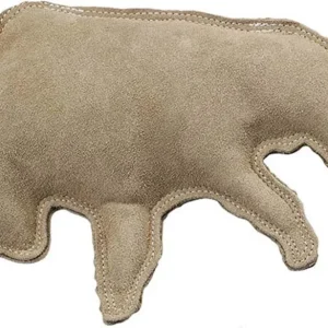 Dura-Fused Leather & Jute Buffalo Dog Toy, Large