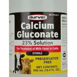 Durvet Calcium Gluconate 23 Percent Solution