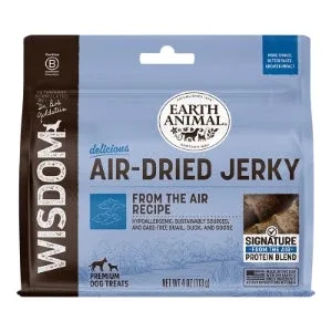 Earth Animal Dog Wisdom Air-Dried Jerky From The Air, 4 oz
