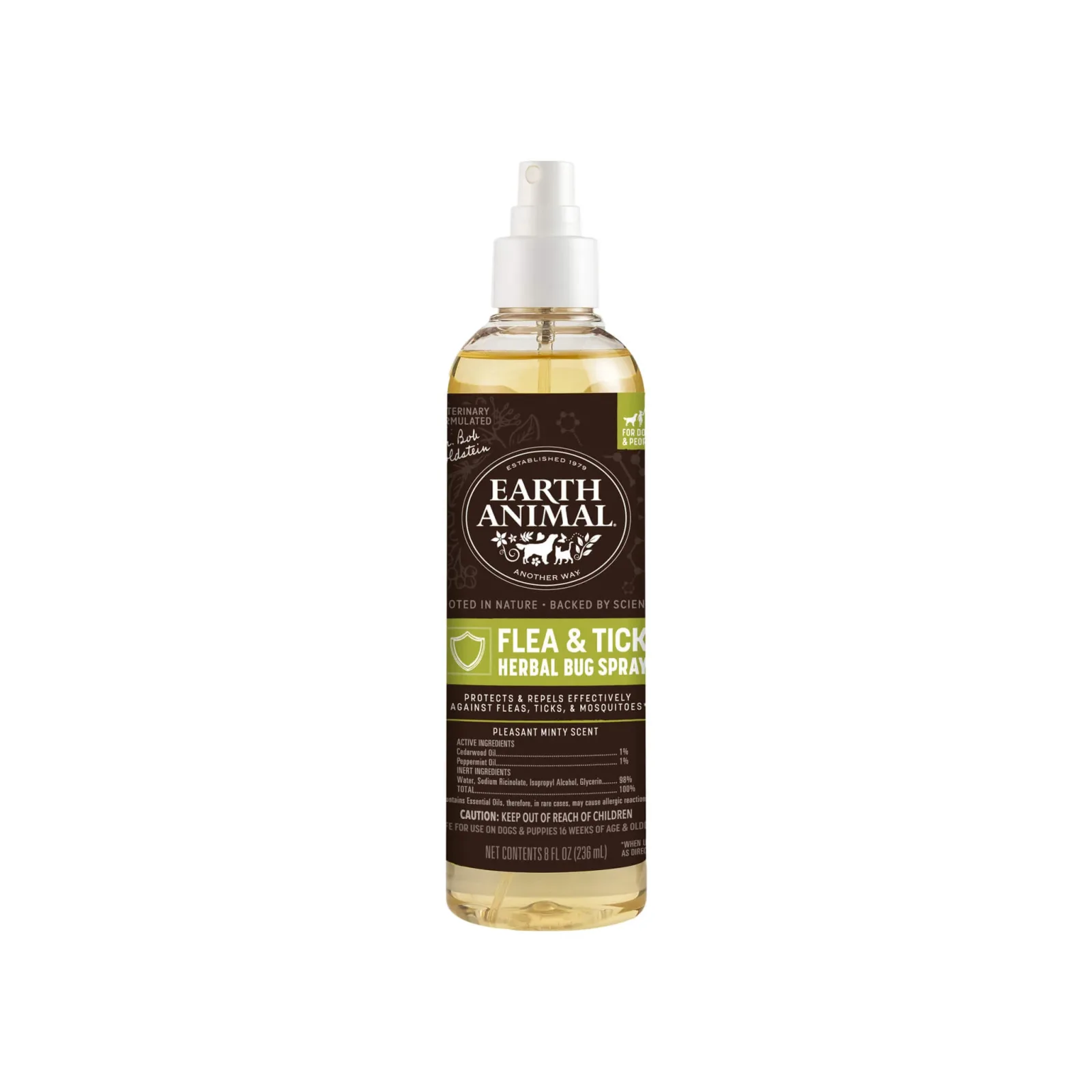 Earth Animal Nature's Protection Flea & Tick Herbal Bug Spray for Dogs