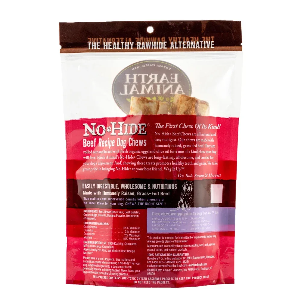 Earth Animal No-Hide Beef Dog Chews - Image 2