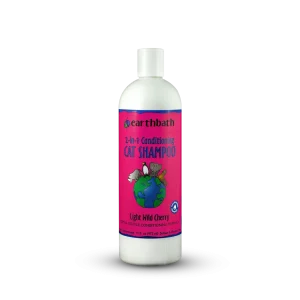 Earthbath 2-in-1 Conditioning Shampoo for Cats, Light Wild Cherry 16oz