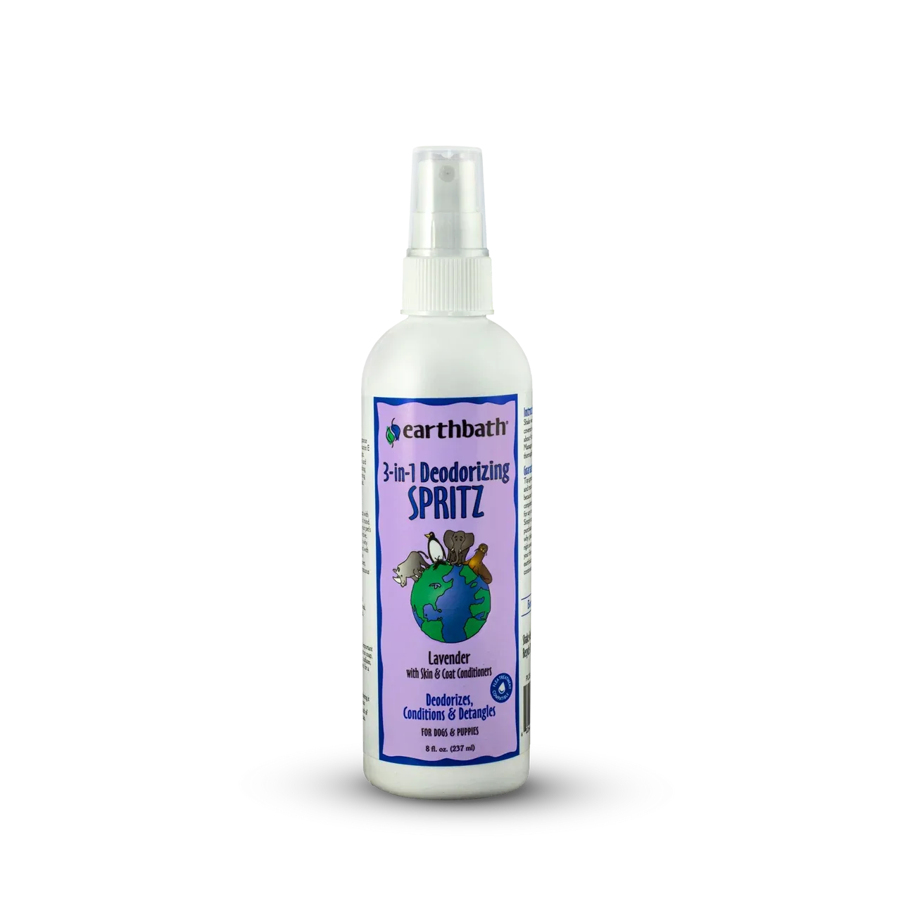 Earthbath 3-IN-1 Deodorizing Spritz for Dogs, Lavender 8oz