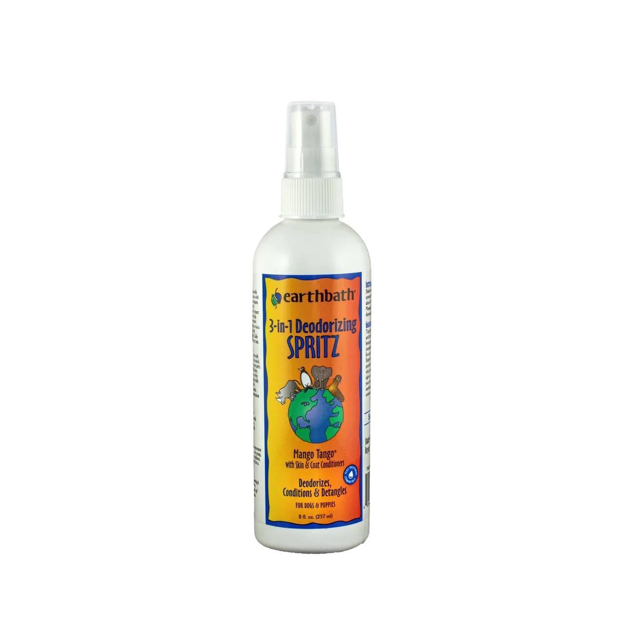 Earthbath 3-IN-1 Deodorizing Spritz for Dogs, Mango Tango 8oz