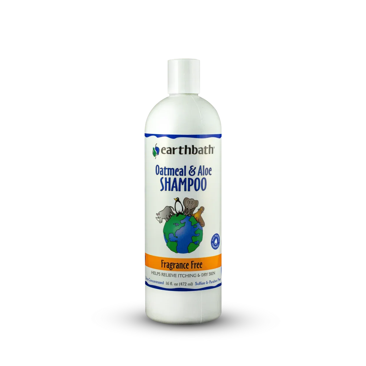 Earthbath Oatmeal & Aloe Shampoo, Fragrance Free 16oz