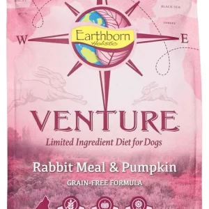 Earthborn Holistic Venture Large.I.D. Grain-Free Dry Dog Food Rabbit & Pumpkin, 4 lb