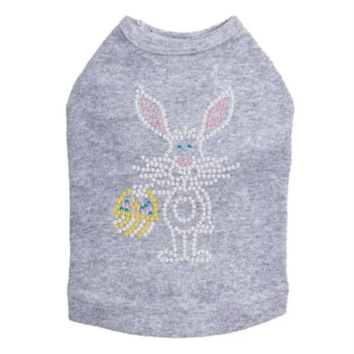 Easter Bunny with Basket Dog Tank- Many Colors - Image 2