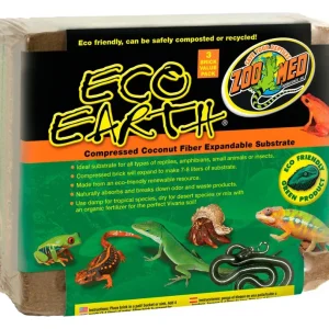 Eco Earth Coconut Fiber Substrate Compressed Bricks, 3-Pack