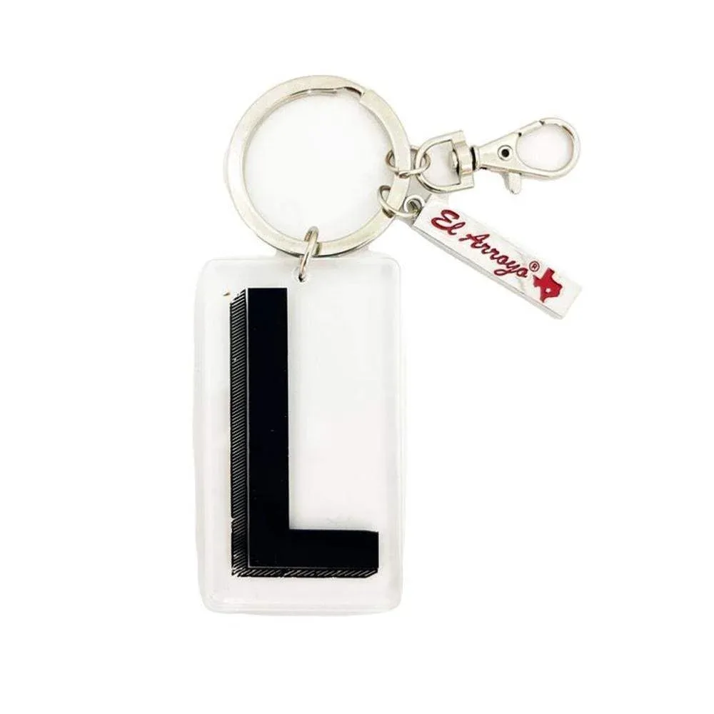 El Arroyo Marquee Letter L Keychain