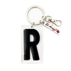 El Arroyo Marquee Letter R Keychain