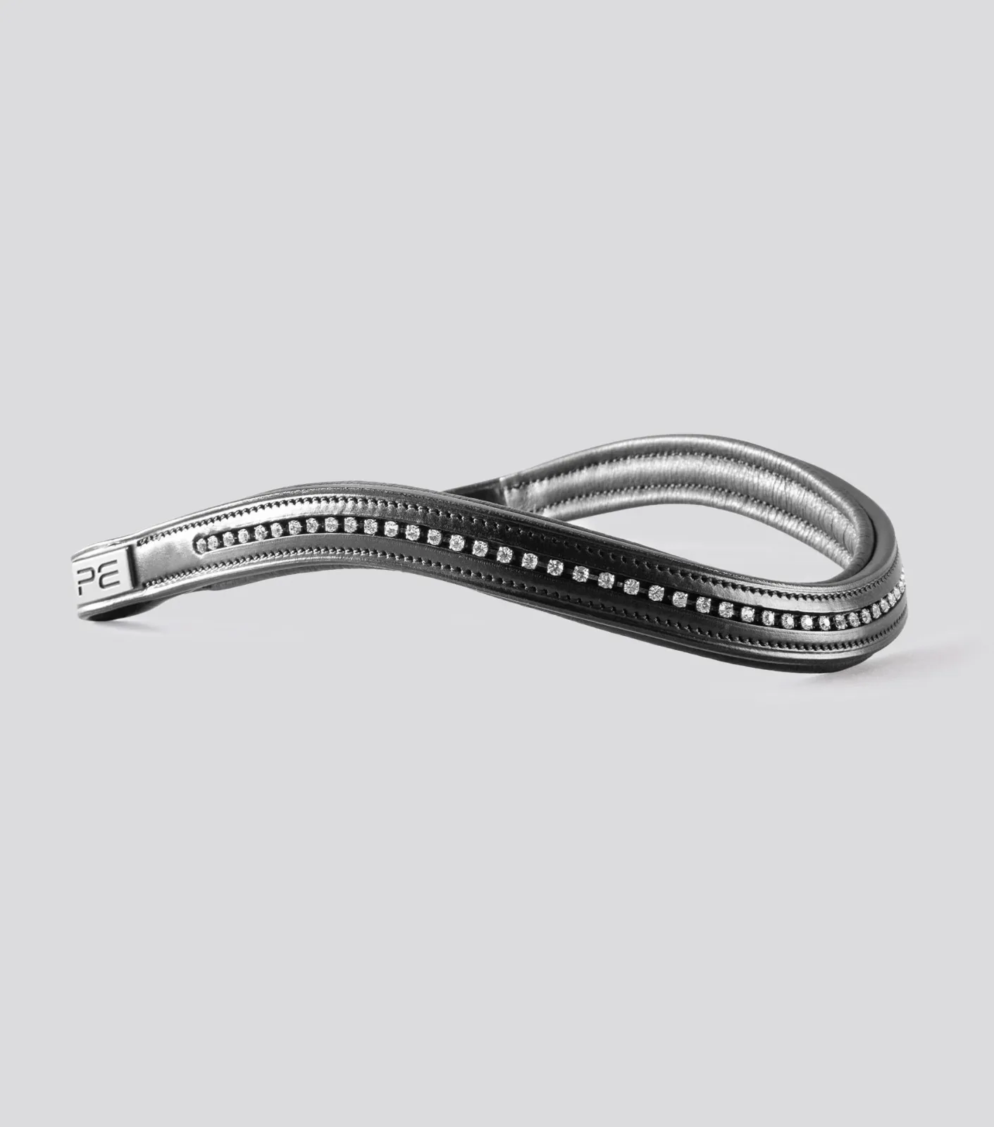 Elaborare Shaped Diamante Browband Black