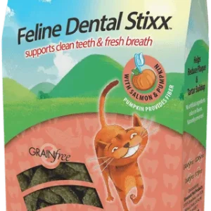 Emerald Pet Feline Dental Stixx Salmon and Pumpkin Recipe 3.6 oz