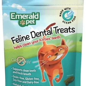 Emerald Pet Feline Dental Treats Ocean Fish Flavor
