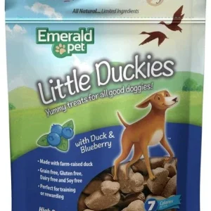 Emerald Pet Little Duckies Dog Treats with Duck and Blueberry