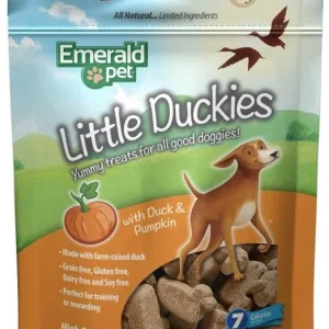 Emerald Pet Little Duckies Dog Treats with Duck and Pumpkin