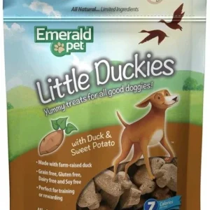Emerald Pet Little Duckies Dog Treats with Duck and Sweet Potato