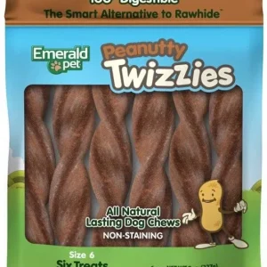 Emerald Pet Peanutty Twizzies Natural Dog Chews