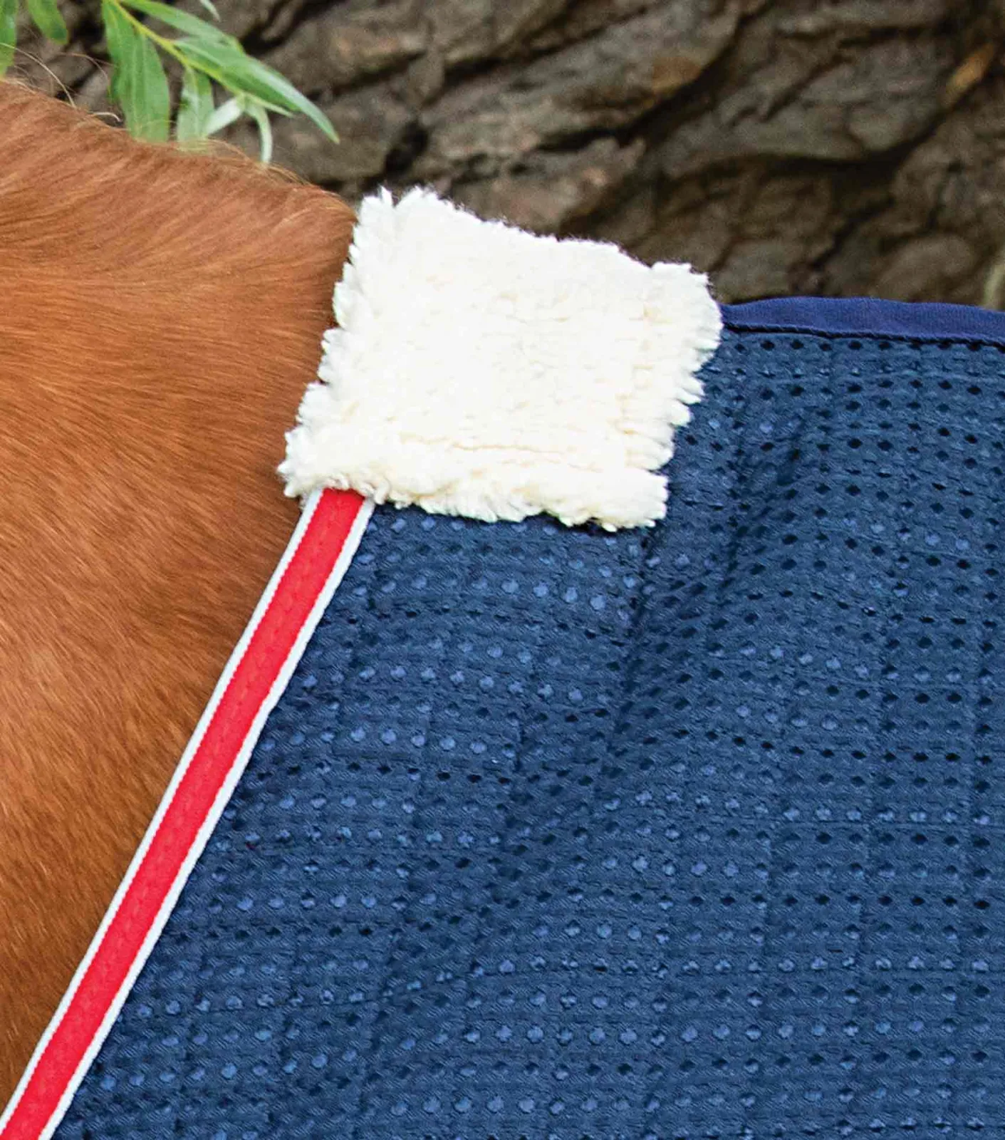 END OF LINE SALE- Dry-Tech Horse Cooler Rug Navy - Image 2