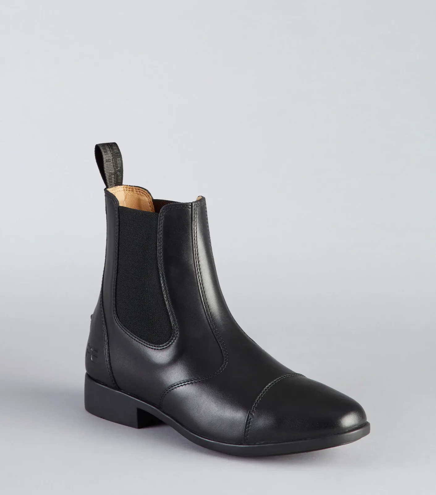 END OF LINE Torlano Leather Chelsea Paddock Boots Black