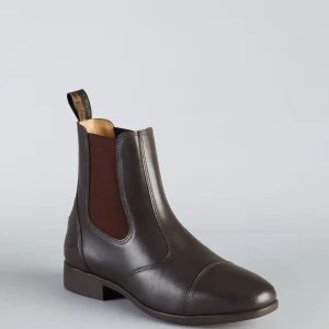 END OF LINE - Torlano Leather Chelsea Paddock Boots Brown