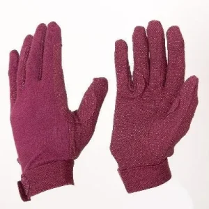 Eous Kids Cotton Gloves Xx-Small Burgundy