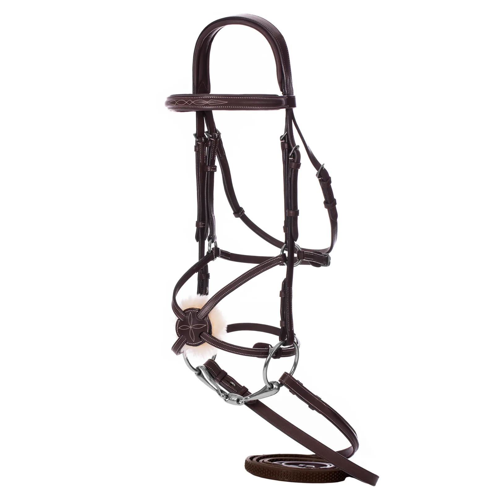 Equinavia Valkyrie Fancy-Stitched Figure-8 Bridle & Reins - Image 2