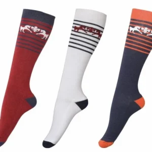 Equine Couture Sam Unisex 3 Pack EC/Nvy/Wht/EC/Nvy