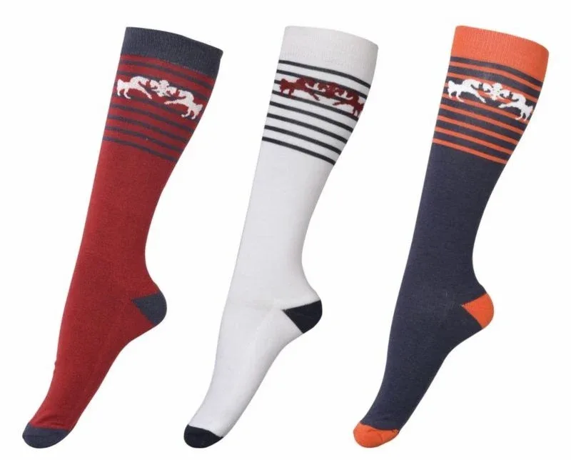 Equine Couture Sam Unisex 3 Pack EC/Nvy/Wht/EC/Nvy