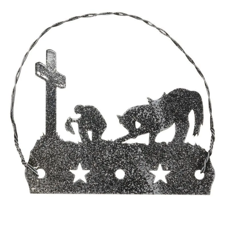Equine Motif Glitter Ornament - Image 2