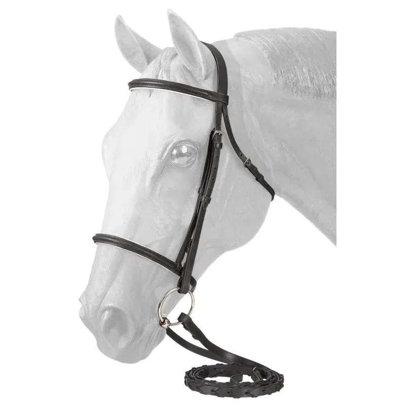 EquiRoyal Padded Noseband Snaffle Bridle