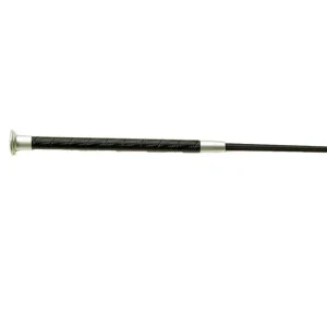 EquiStar PVC Leather Grip Dressage Whip 39 Black M