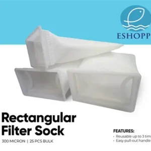 Eshopps Rectangle Filter Sock 300 Micron (25 Pack)