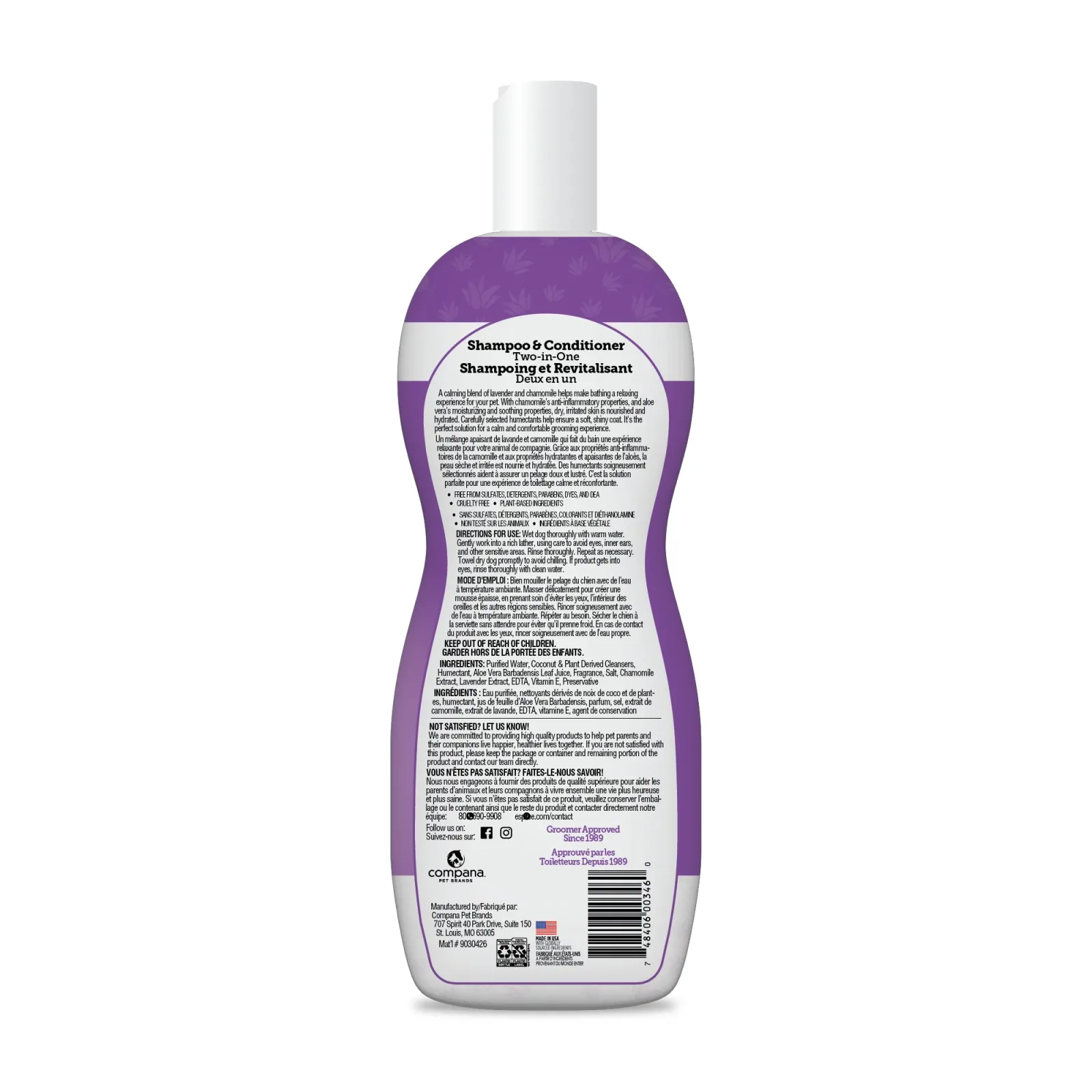 Espree Calming Lavendar & Chamomile Shampoo & Conditioner 20oz - Image 2