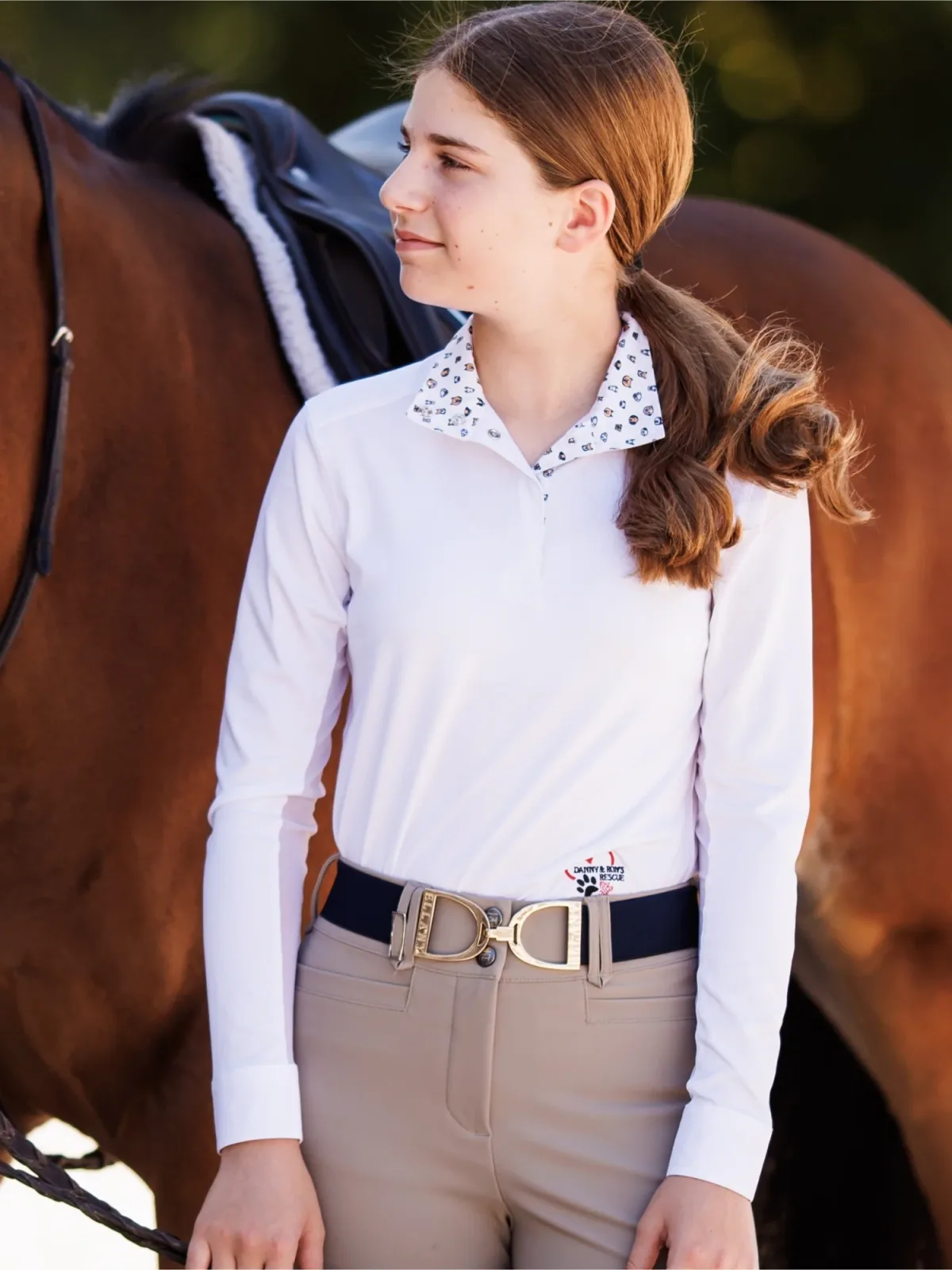 Essex Classics Talent Yarn Girls' Long-Sleeve Show Shirt - Image 2