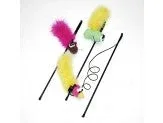 Ethical Pet Feather Boa Cat Toy with Wand & Catnip - Image 2