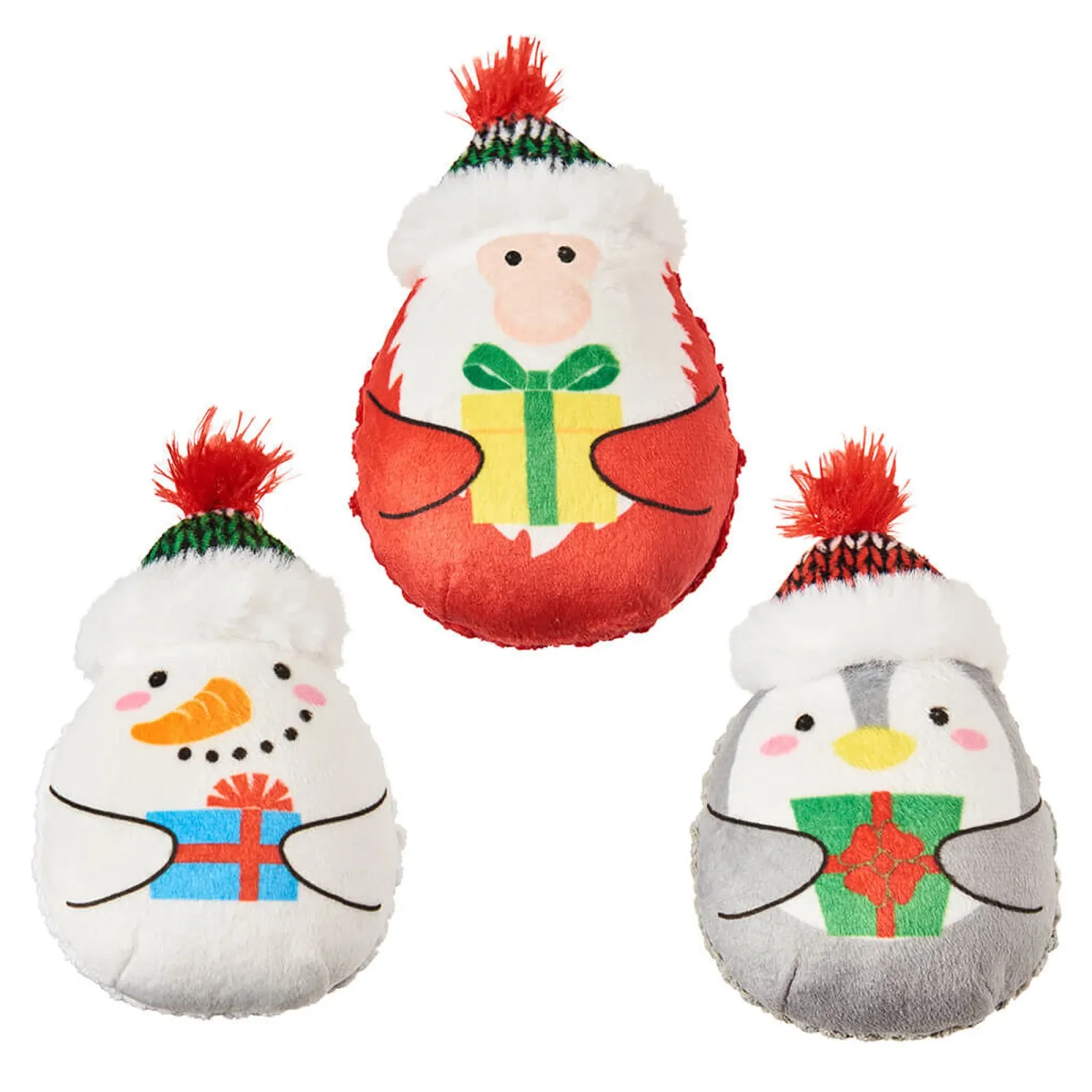 Ethical Pet Holiday Trio Catnip Toys Assorted, 4 in