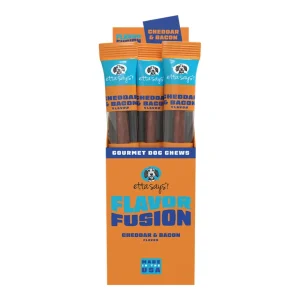 Etta Says Dog Flavor Fusion Dog Chew Cheese, 1.75 oz each, Case of 12