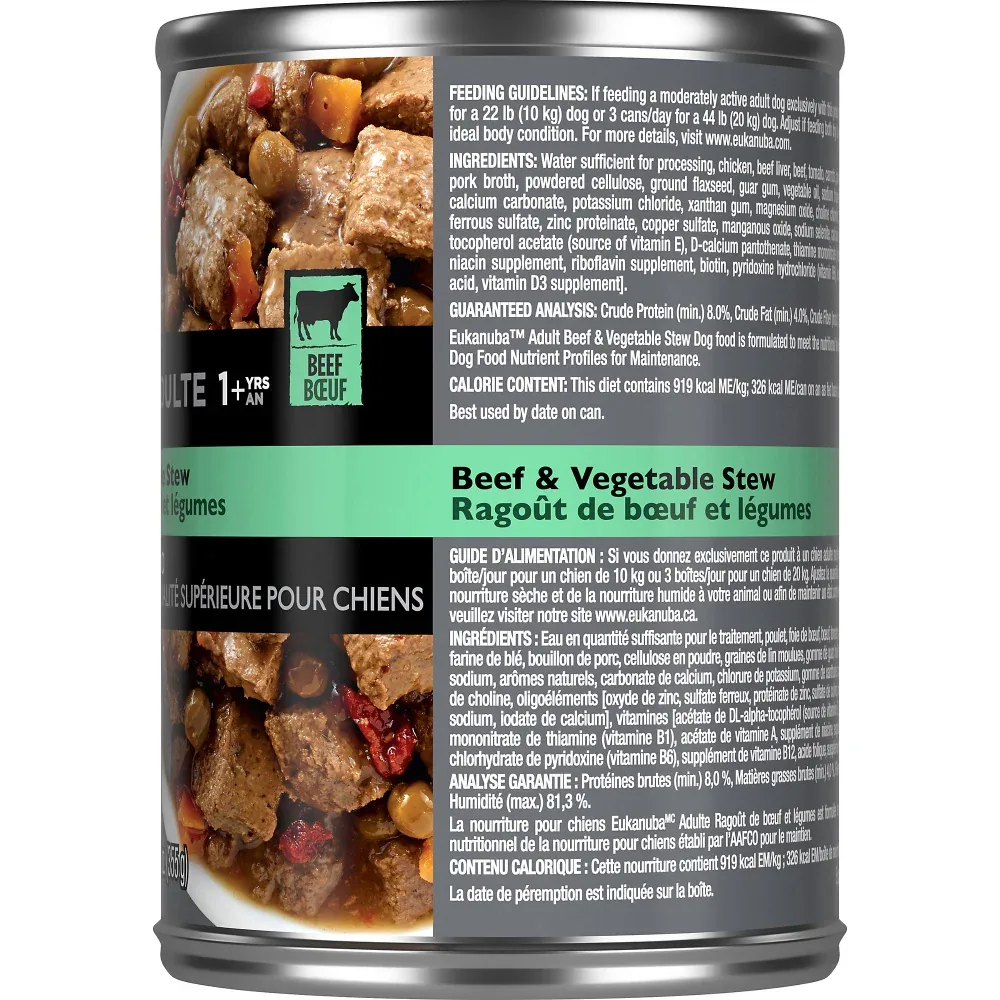 Eukanuba Adult Beef & Vegetable Stew Canned Dog Food - Image 2