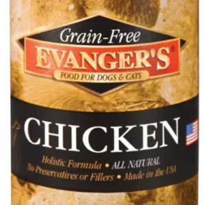 Evanger's Grain-Free Chicken Canned Cat and Dog Food - 12.8 Oz - Case of 12