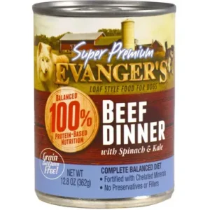 Evangers Super Premium Beef Dinner Canned Dog Food 12Ea/12.8 Oz, 12 Pk