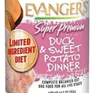 Evanger's Super Premium Duck & Sweet Potato Dinner Canned Dog Food - 12.8 Oz