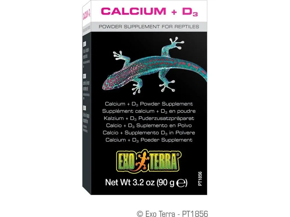 Exo Terra Calcium Powder + D3, 3.2oz