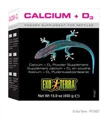 Exo Terra Reptile Calcium + Vit D3 3.2oz Pt1856{L+7}